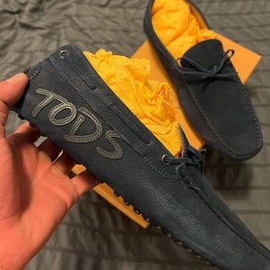 Tod’s driving shoes - Navy Blue Suede